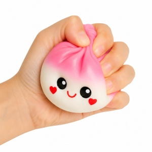 Jucarie antistres Squishy Dumpling 9 cm, moale si elastica, culoare aleatorie - Img 3