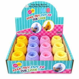 Jucărie Antistres Squishy Pui în Cuib Pop-Up – Jucărie Senzorială Interactivă pentru Copii - Img 2
