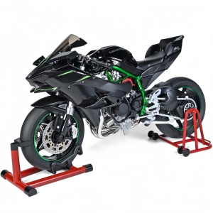 Macheta motocicleta sport 1:6 cu efecte lumini sunet si roata rotativa