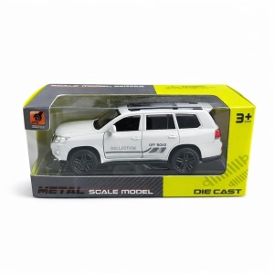 Masinuta metalica SUV alb off road, die cast, 15.5x7 cm, model realist cu usi functionale - Img 2