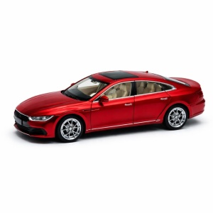 Masinuta sedan premium aliaj metalic scara 1:32, rosie, usi deschidere, interior detaliat - Img 2