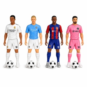 Set Figurine Fotbaliști 24 cm – cu Mingi de Fotbal și Suporturi - Img 2