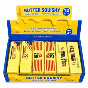 Jucărie Squishy Butter 13 cm – Anti-Stres, Slow Rising, Super Moale, Model Unt - Img 2