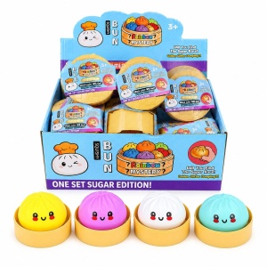 Jucărie Squishy Dumpling din Spumă 8,5 cm – Antistres Moale, Kawaii - Img 4