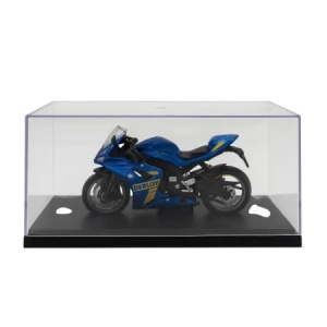 Motocicleta Metalica Die-Cast Sport Derloy Albastra – Scara 1:12 Pull Back Lumini Sunete - Img 2