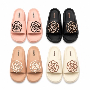 Set 12 Perechi Papuci Damă cu Design Floral – Mix Culori Elegante, Mărimi 36-41 - Img 2