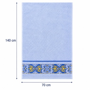 Set 12 Prosoape de Baie 70x140 cm – Prosoape Mari din Poliester, 6 Culori Pastel, Moi și Absorbante - Img 2