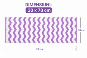 Set 5 prosoape bucătărie microfibră 30x70 cm – lavete pufoase, diverse culori - Img 2
