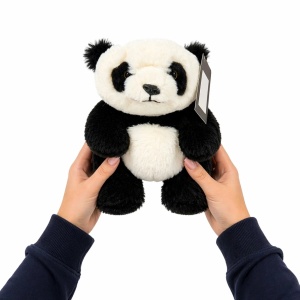 Set 6 animalute de plus parfumate 30 cm, iepure vidra urs panda jucarii moi - Img 5