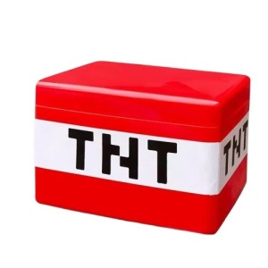 Set cuburi magnetice constructie 3D cu cutie tip TNT, 17x12x12 cm - Img 2