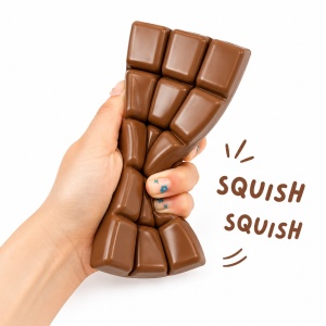 Squishy Ciocolata Slow Rising Antistres 16x7cm Jucarie Moale Relaxanta - Img 4