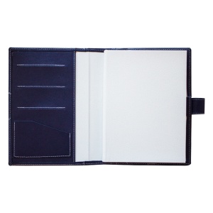 Agendă din piele Elba Blu, 17 x 24 cm - Img 2