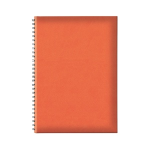 Agendă RA3 Tucson Ghost Orange cu spiră, nedatată 17 x 24 cm