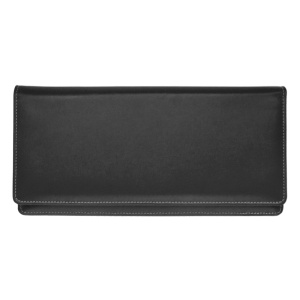 Planner din piele Elba/Pianeta Negru, 11 x 30 cm