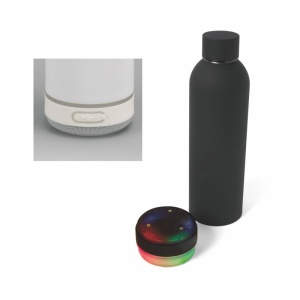 Termos 8245, 500ml, negru cu boxă bluetooth și led - Img 2