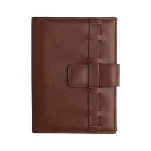 Agendă din piele Chiara Marrone, 15 x 21 cm