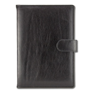 Agenda din piele Kenya Nero, 17x24 cm