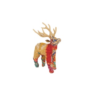 Decorațiune pentru casă cerb 9420, H 15 cm