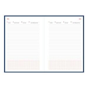 Agendă 459 Matra Gri inchis cu elastic, nedatată 15 x 21 cm - Img 2