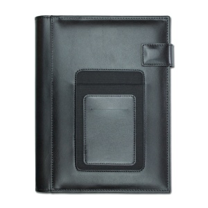 Agenda din piele Mega Nero, 17x24 cm