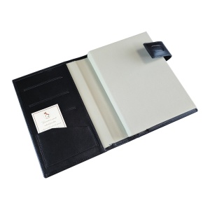 Agendă din piele Monaco Negru, 15 x 21 cm - Img 2