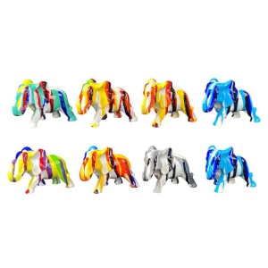 Decorațiune pentru casă, elefant A481-05, H 8 cm X L 10 cm - Img 2