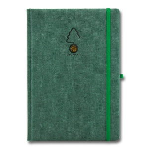Notes Growbook Juta Verde ,17x24 cm