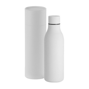 Termos alb cu textură soft 8260, 550 ml, in cutie cadou