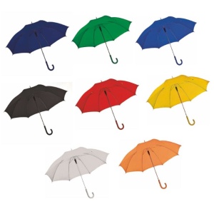 Umbrelă automată, Negru cu mâner plastic  - Img 2