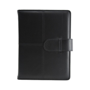 Agendă de lux cu clapă Bluette Nero, 15 x 21 cm