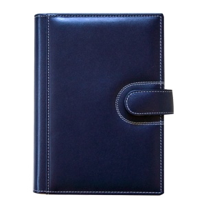 Agendă din piele Elba Blu, 17 x 24 cm