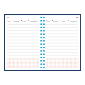 Agendă Matra 479 Copiativo/Indigo cu spiră, nedatată 15 x 21 cm - Img 2