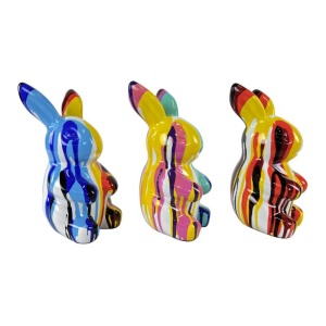 Decorațiune Iepure A569-01, H 25 cm X L 12 cm - Img 2