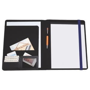 Mapă de lux cu elastic Clio Nero/Blu, 25 x 32 cm - Img 2