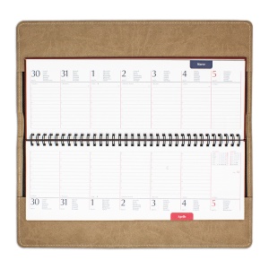 Planner de lux Cometa Capri Bej, 16.5 x 33 cm - Img 2