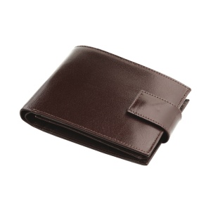 Portofel din piele Marrone 32001302, 12.5 x 9.5 cm