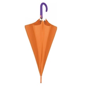 Umbrelă automată, Orange cu mâner plastic