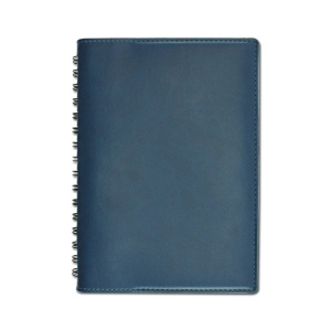 Agendă de lux Cometa Blu cu spiră nedatata, 15 x 21 cm