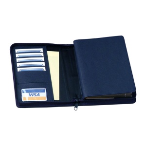 Agendă de lux cu fermoar Bluette Blu, 15 x 21 cm - Img 2