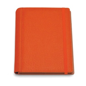 Agendă de lux Borneo Orange cu elastic , 17x 24 cm