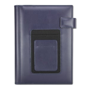 Agenda din piele Mega Blu, 17x24 cm