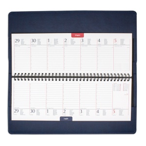 Planner de lux Cometa Capri Negru, 16.5 x 33 cm - Img 2