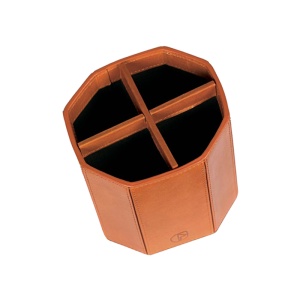 Set de birou din piele Roma Cognac 3 Piese, 50 x 37 cm - Img 3