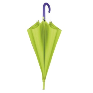 Umbrelă automată, Verde Lime cu mâner plastic