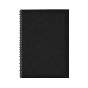 Agendă RA3 Tucson Ghost Nero cu spiră, nedatată 17 x 24 cm