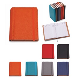 Agendă de lux Borneo Blu cu elastic , 17x 24 cm - Img 2