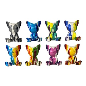 Decorațiune pentru casă, pisică A114-05, H 11 cm X L 10 cm - Img 2