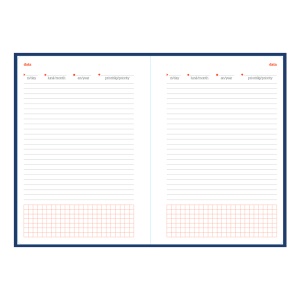 Agendă 459 Matra Blu Sky cu elastic, nedatată 15 x 21 cm - Img 2