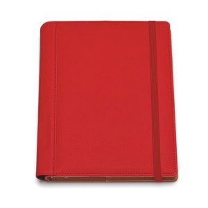 Agendă de lux Borneo Rosu cu elastic , 17x 24 cm