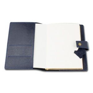 Agendă din piele Mira Blu, 17 x 24 cm - Img 2